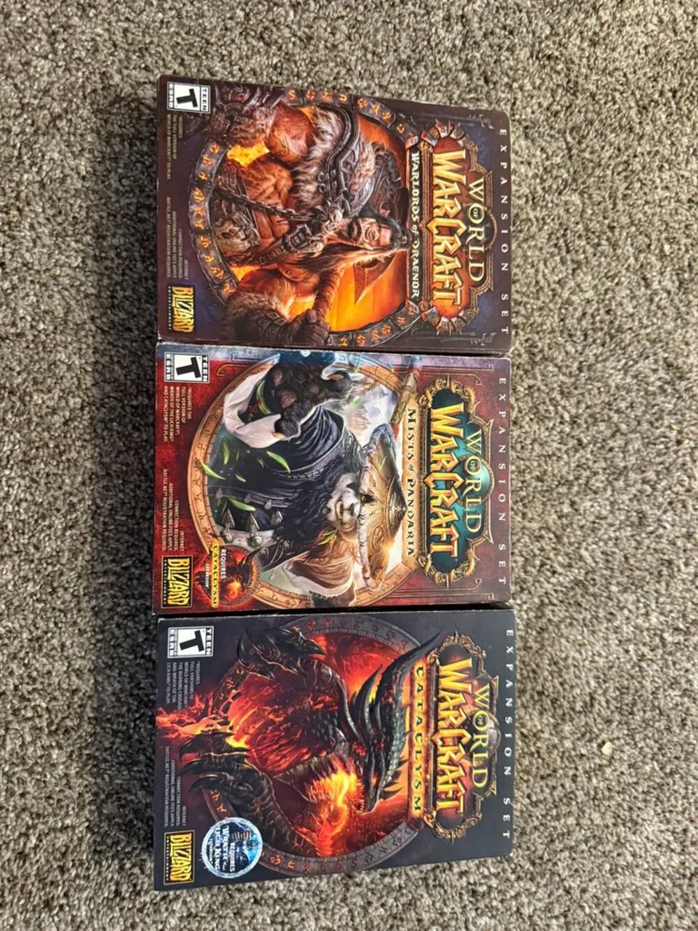 World of Warcraft PC Expansion Lot - Draenor, Pandaria, Cataclysm